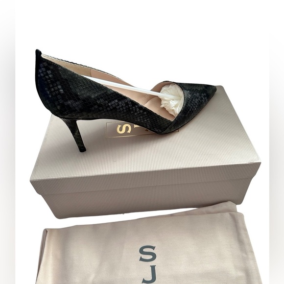 Sarah Jessica Parker reptile heels Sz 40 - Picture 3 of 7